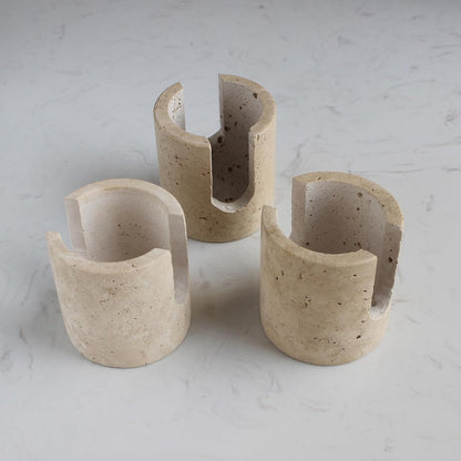 Natural Travertine Sponge Holder