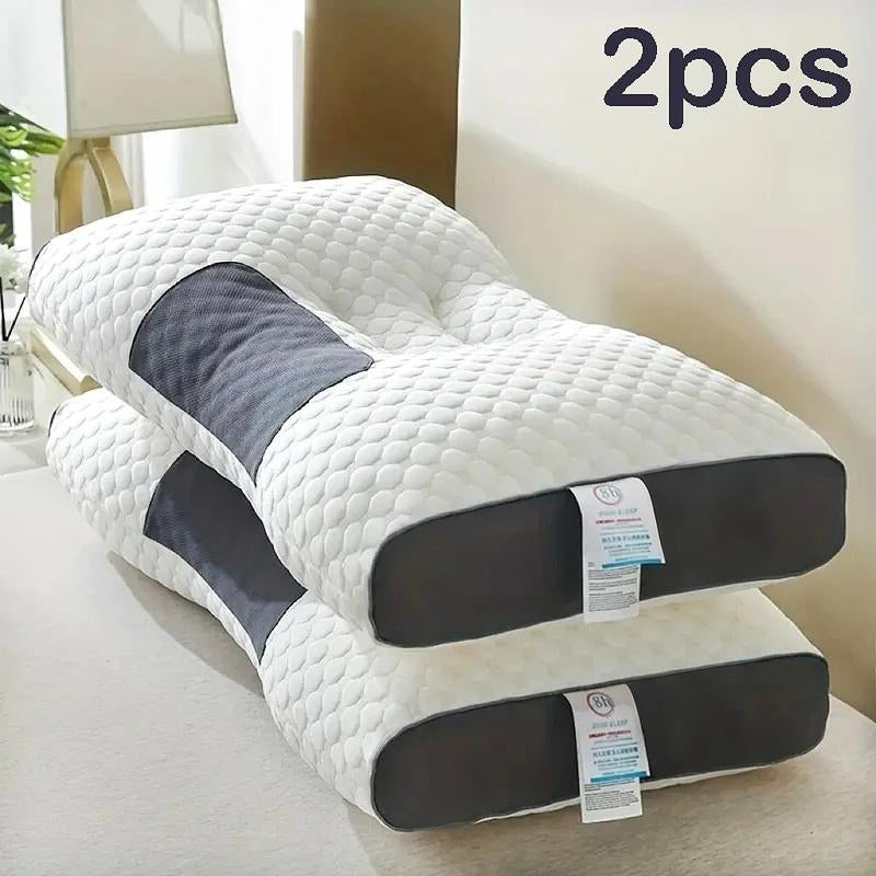 Soft Adjustable Ergonomic Knitted Massage Orthopedic Contour Support Neck Pillow