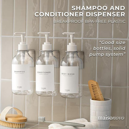 Shampoo, Conditioner, & Soap Dispense - Wall Mounted
