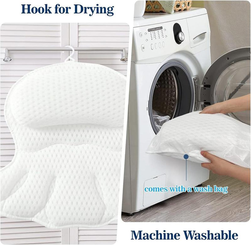 Luxury 4D Air-Mesh Bath Pillow