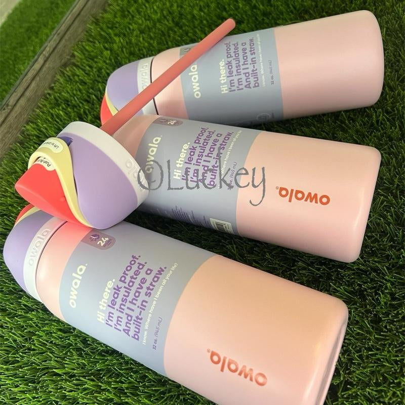 Owala Blossom Bunny 32Oz Drinkware Tumbler Water Bottle