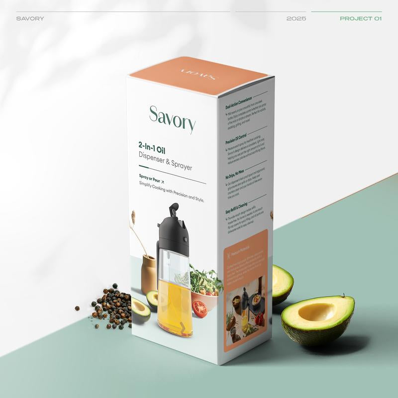 Savory 2-Pack Oil Spray Bottles