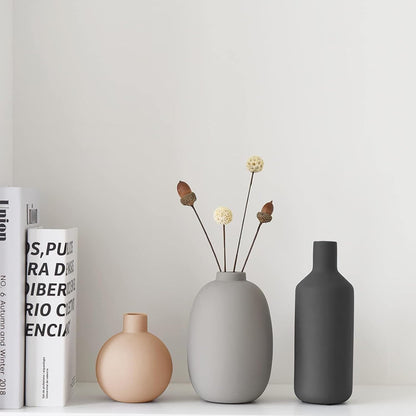 Ceramic Modern Farmhouse Vase, Set of 3