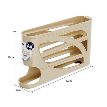 Maximize Your Fridge Space with the Four-Tier Plastic Automatic Egg Roller! 🥚✨