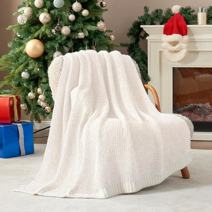 Snuggle Sac Knitted Throw Blanket