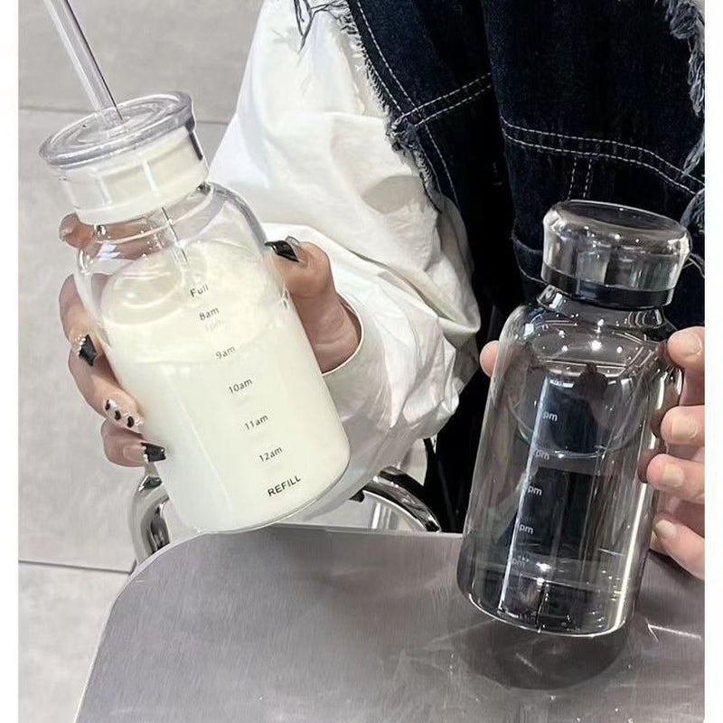 Motivational Glass Water Bottle
